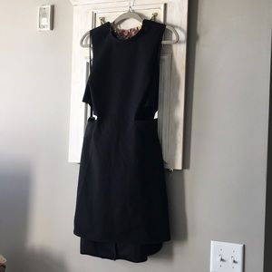 Top shop black cut-out dress